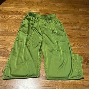 Daily Drills Green Wide Leg Pants